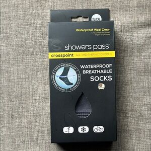 Showers Pass Waterproof Wool Crew Breathable Cycling Socks XL/XXL NWT